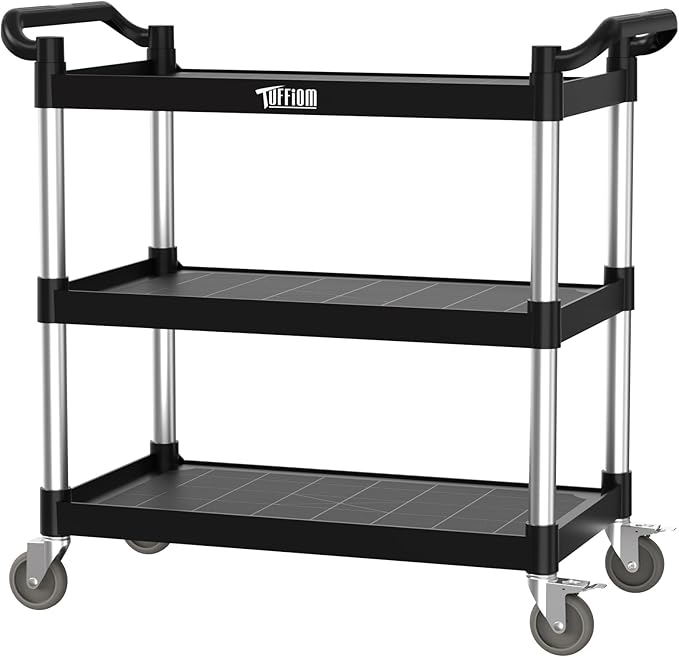 TUFFIOM Plastic Service Utility Cart by TUFFIOM