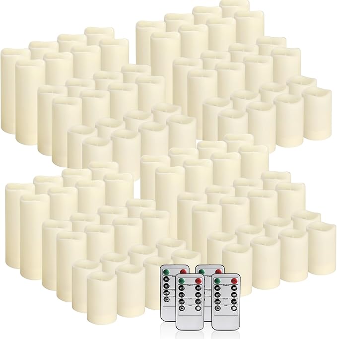 96 Packs Flameless Led Candles, Battery Candles, Simulate Flame, Waterproof - Image 3