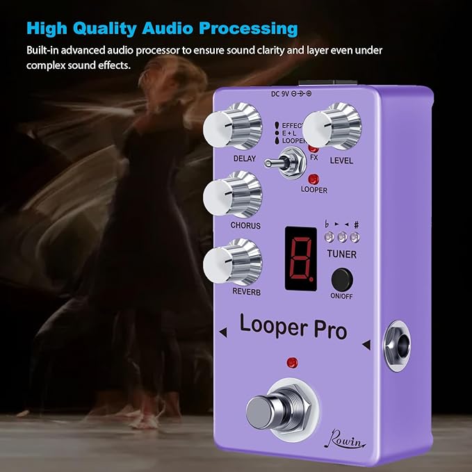 Rowin RE-05 Looper Pro Guitar Multi-Effect Pedals - Image 3