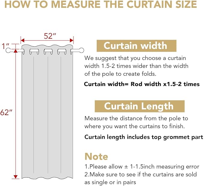 H.VERSAILTEX Window Treatment Blackout Thermal Insulated Room Darkening Solid - Image 2