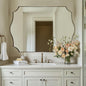 ANDY STAR 30x48 Inch Gold Bathroom Mirror, Large Brushed Gold Rectangle Mirror by ANDYSTAR