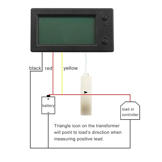 DROK Battery Monitor, Amp Volt Power Watt Meter DC 0-300V 200A STN LCD Display - Image 3