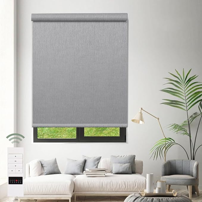 Zshine Motorized Blackout Window Blinds Customize Width Remote Control Wireless - Image 6