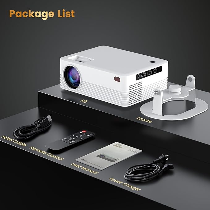 Mini Projector, H5 Portable Video Projector - Image 4