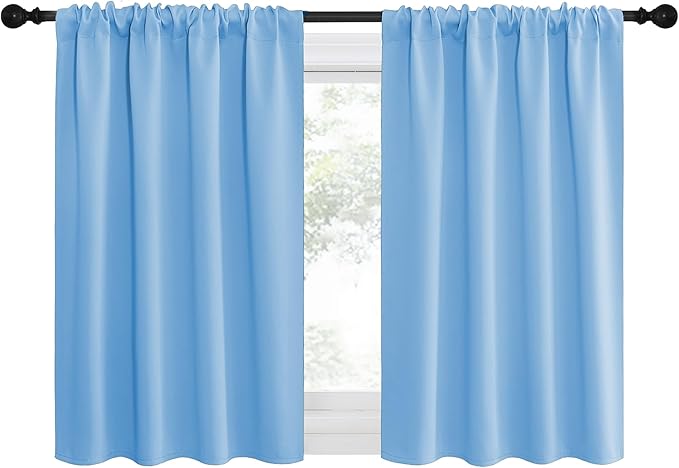 NICETOWN 2 Panels Blackout Curtains, Rod Pocket Thermal Insulated Drapes by NICETOWN