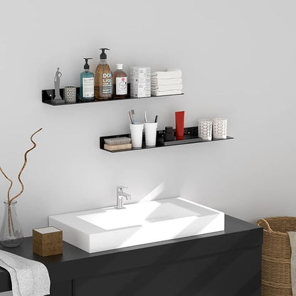 36 Inches Acrylic Long Wall Shelf Set of 2, Floating Shelf - Image 6