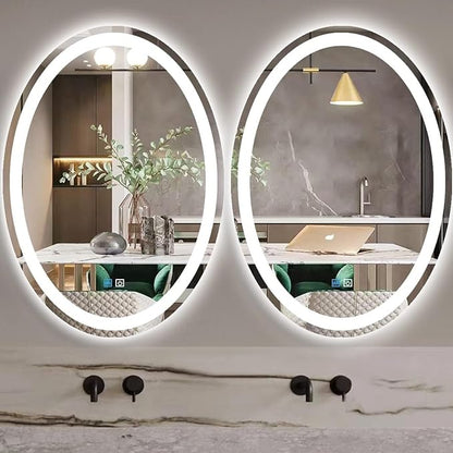 28 x 36 Inch Oval LED Vanity Mirror - Image 2