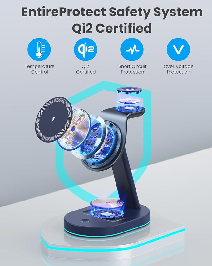 3 in 1 Wireless Charger Charging Station - Image 4