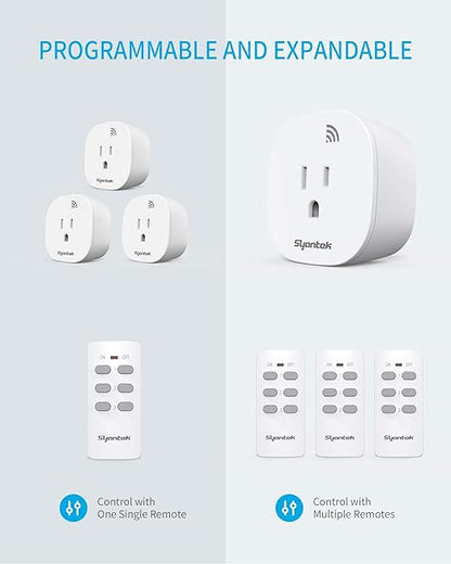 Syantek Remote Control Outlet Wireless Light Switch - Image 5