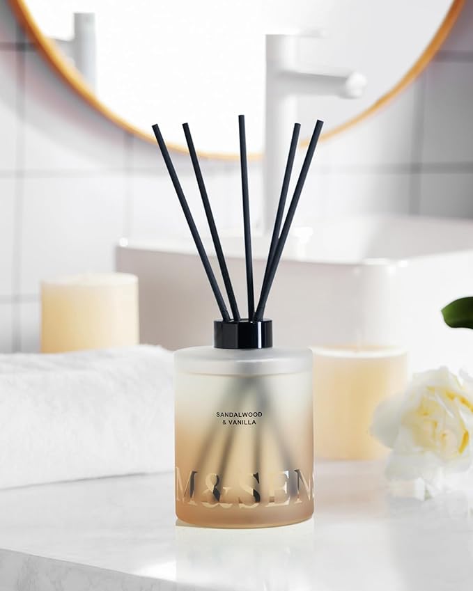 M&SENSE Sandalwood & Vanilla Reed Diffuser Set - Image 5