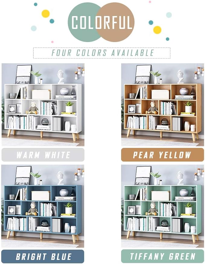 IOTXY Wooden Open Shelf Bookcase - Image 4