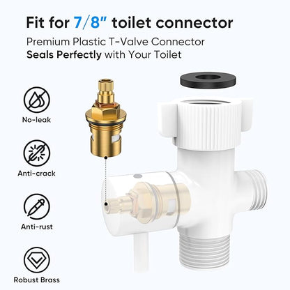 Arofa Bright White Bidet Sprayer - Image 6