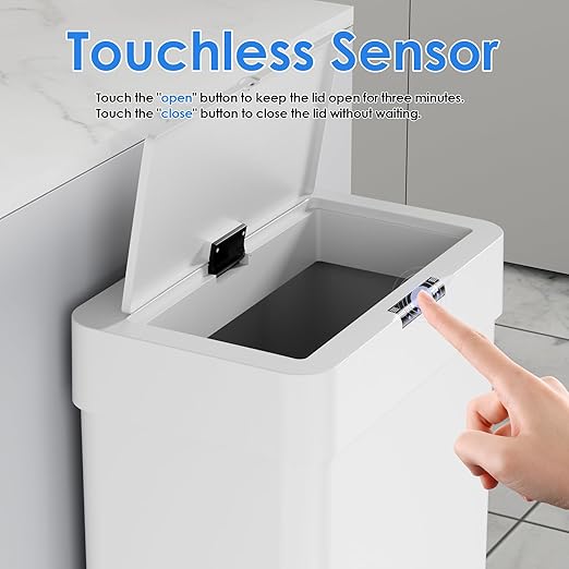 AthLike Sensor Trash Can, Touchless Motion Sensor Trash Bin, Smart Automatic - Image 4