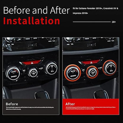 Auovo AC Climate Control Knob Outer Ring Covers Accessories - Image 2