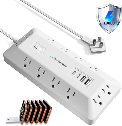 Inhwatek Surge Protector Power Strip - Image 7