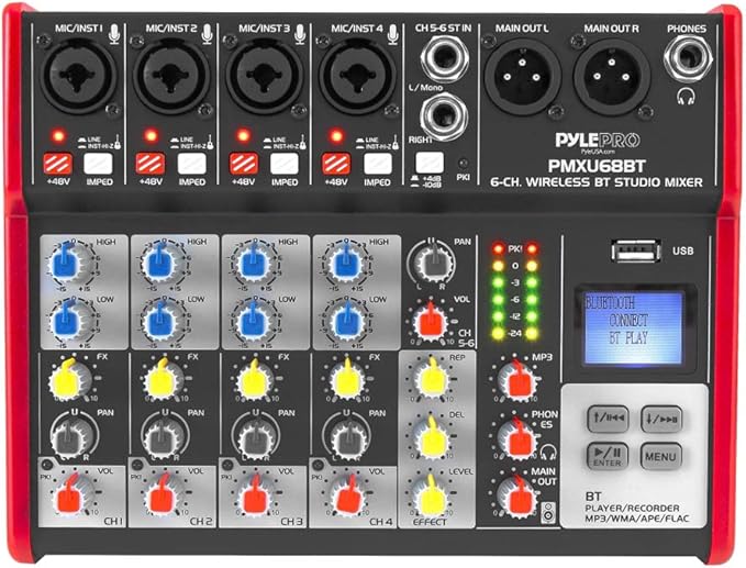PYLE Studio Audio Sound Mixer Board - Image 2