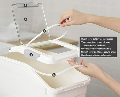 CITY BABY 2 Pack Airtight Flour Storage Container - Image 2