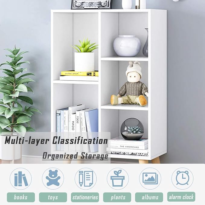 IOTXY Wooden Open Shelf Bookcase - Image 6