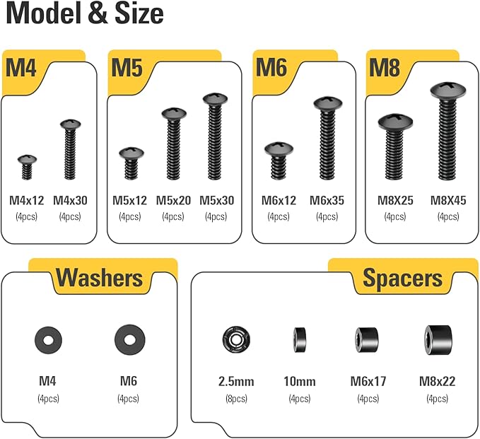 Mounting Dream TV Mounting Hardware TV Mount Screws Kit Comes - Image 2
