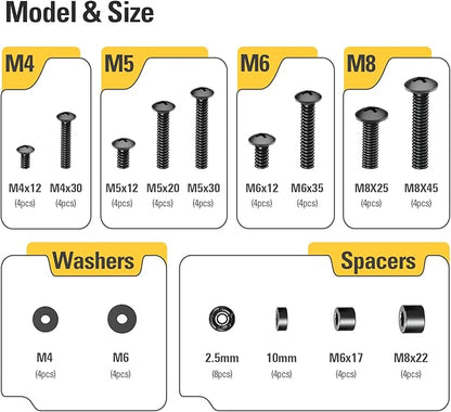 Mounting Dream TV Mounting Hardware TV Mount Screws Kit Comes - Image 2