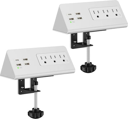 Nightstand Edge Mount Power Strip by Emerising