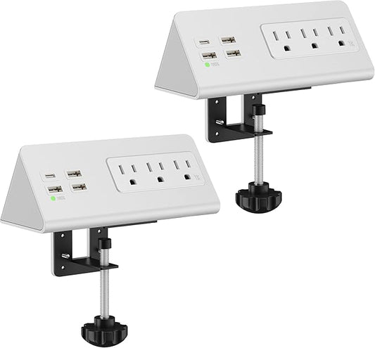 Nightstand Edge Mount Power Strip by Emerising