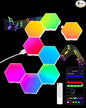 JIMIMORO Hexagon LED Light Panels 8 Pack – RGB Wall Decor Lights by JIMIMORO