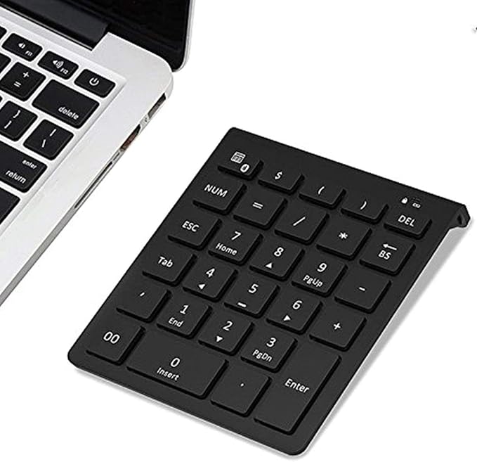 Lekvey Bluetooth Number Pad for Laptop, Wireless Numeric keypad, 28 Keys Numpad by Lekvey