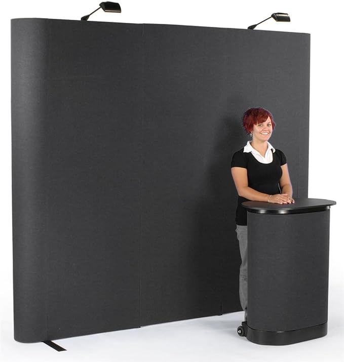 Displays2go Pop Up Display Straight 8-Feet Wall by Displays2go
