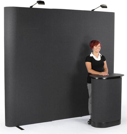 Displays2go Pop Up Display Straight 8-Feet Wall by Displays2go