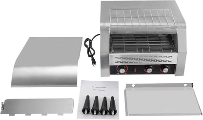 Commercial Conveyor Toaster-450 Slices/H, 2600W Stainless Steel Toasters - Image 5