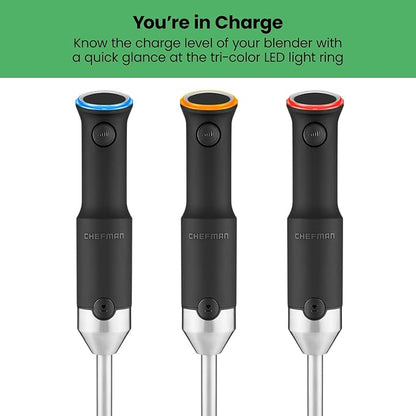 Chefman Cordless Power Portable Immersion Blender, Ice Crushing Power - Image 6