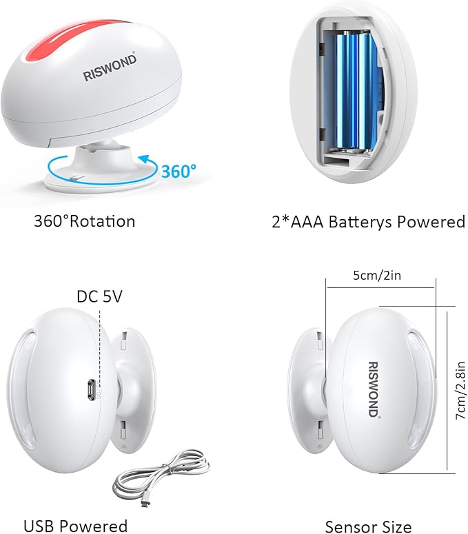 Motion Sensor Door Chime, Wireless Motion Detector Alarm Indoor, Business Entry - Image 3