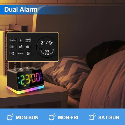 JALL Digital Alarm Clock with FM Radio - Image 6