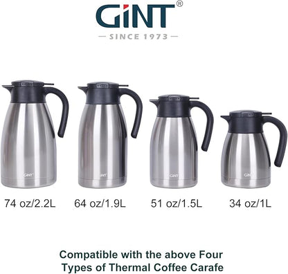 GiNT Stainless Steel Thermal Coffee Carafe Lid - Image 2