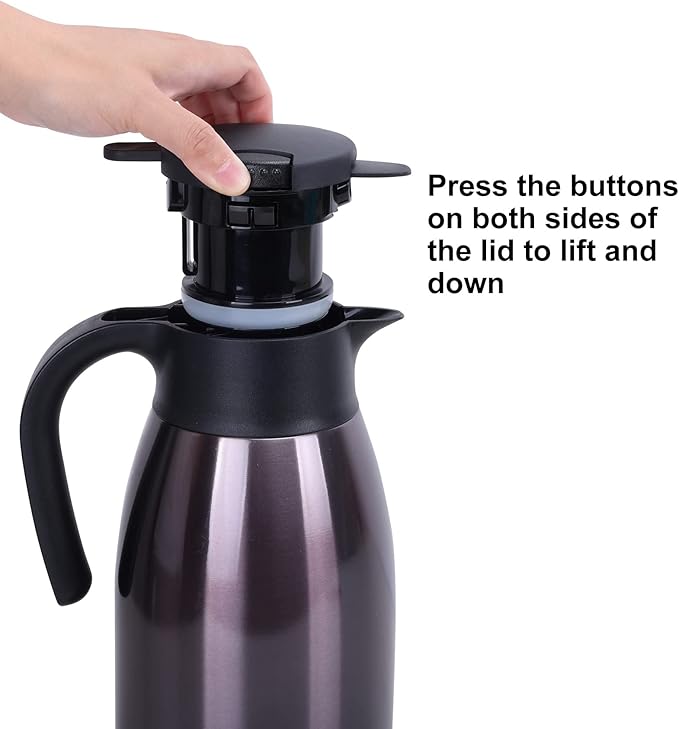 GiNT Stainless Steel Thermal Coffee Carafe Lid - Image 6