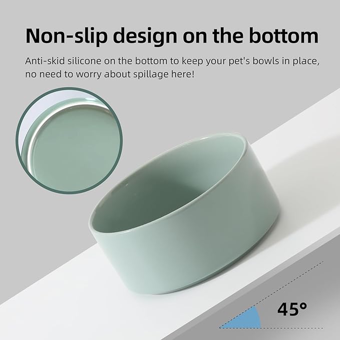 Ceramic 7.3inch Dog Bowl, Food and Water Bowl - Image 3