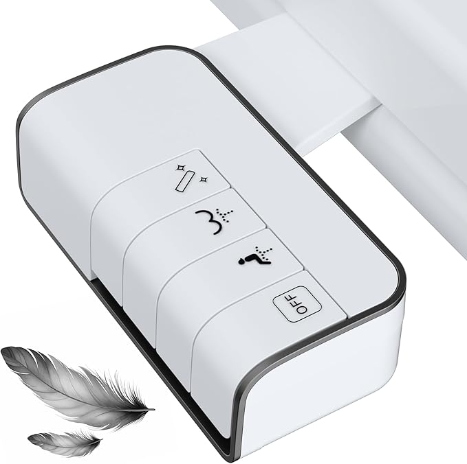 Hibbent Bidet Attachment for Toilet, Non-Electric Dual Nozzle for Frontal & by Hibbent