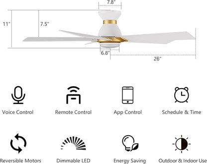 SMAAIR 52 Inch Smart Ceiling Fan - Image 8