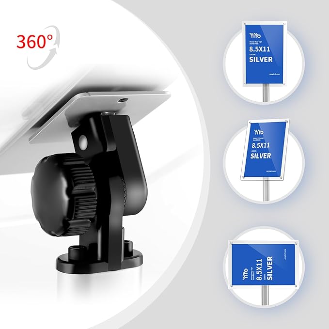 YIYO Sign Stand Poster Stand，adjustable heavy duty pedestal Sign Holder Floor - Image 4