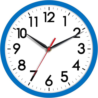 AKCISOT Wall Clock 8 Inch Silent Non-Ticking Modern Clocks Battery Operated by Akcisot