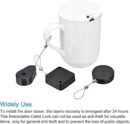 MECCANIXITY Punch Free Automatic Sensor Door Closer 39.4" Retractable Cable Lock - Image 6