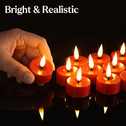 Eywamage Red Flameless Tealights - Image 3