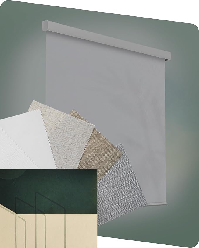 Yoolax Motorized Blinds with Remote, Light Filtering Remote Shades by Yoolax