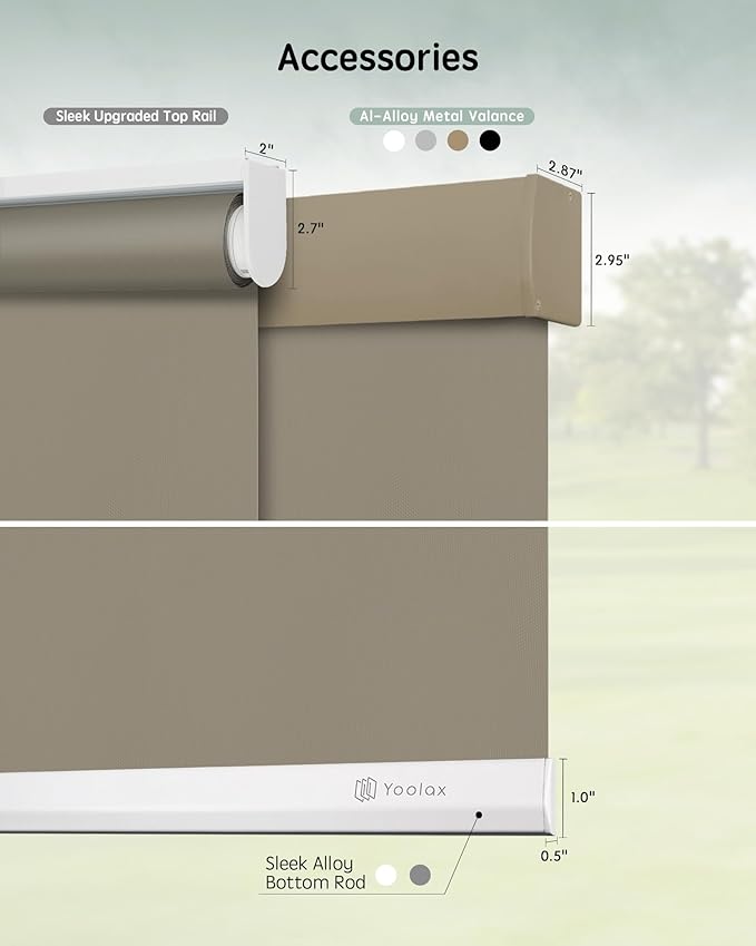 Yoolax Motorized Blinds with Remote, Automatic Window Shades Work with Alexa - Image 5