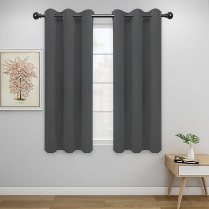 Easy-Going Blackout Curtains for Bedroom, Solid Thermal Insulated Grommet and by Easy-Going