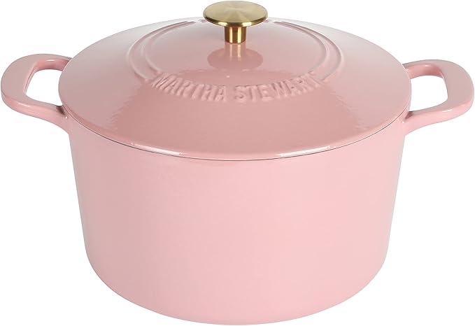MARTHA STEWART Gatwick 7-Quart Enamel Cast Iron Dutch Oven Pot by MarthaStewart