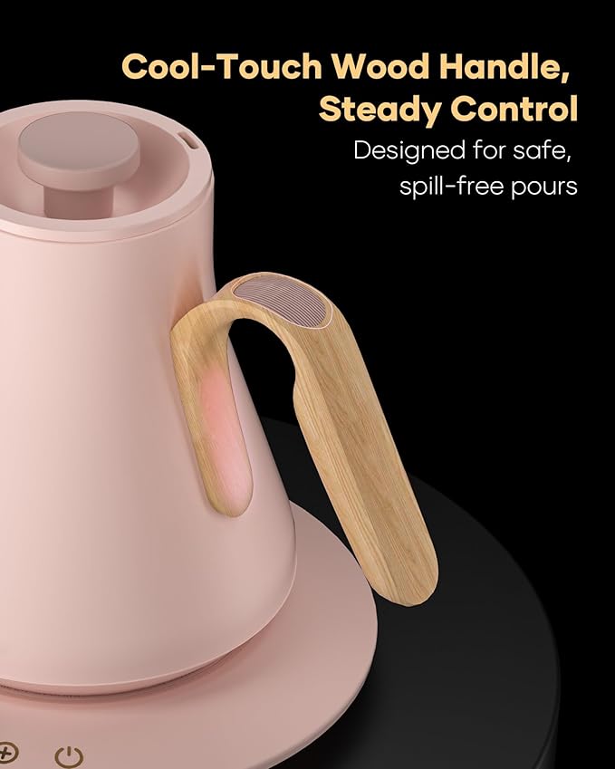Cocinare FLOW B9 Gooseneck Electric Kettle, Precise Temperature Control - Image 6