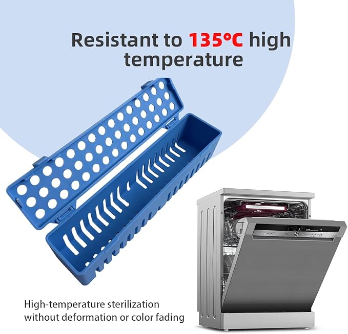 Dental Autoclave Sterilization Cassette Rack Box Tray, Plastic Sterilizing Tray - Image 4