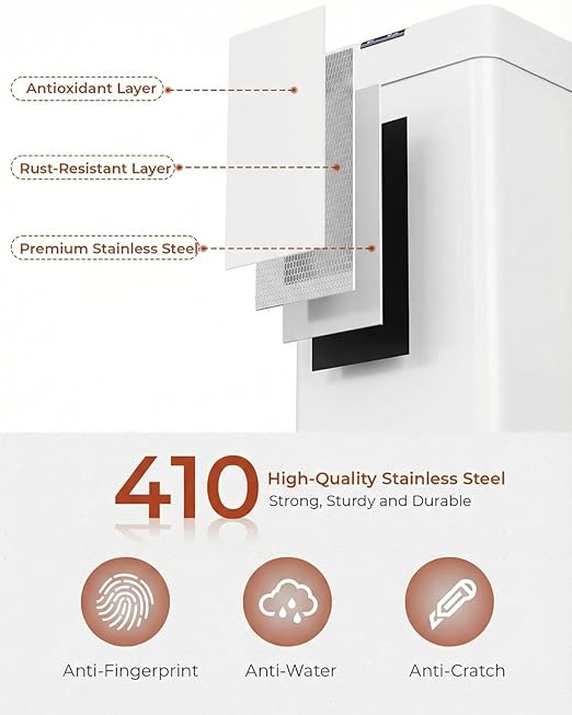 TLSUNNY 13.2 Gallon Motion Sensor Trash Can, Touchless Automatic Garbage Can - Image 4